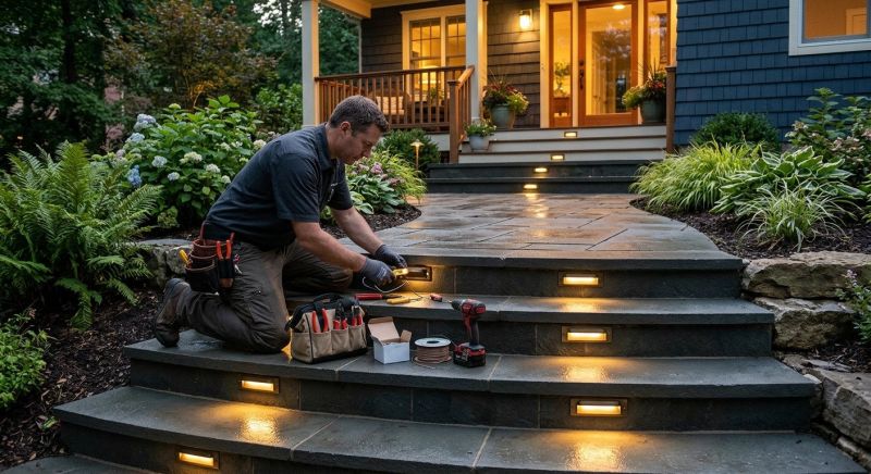 Courtyard Light Installation in Alpharetta, GA
