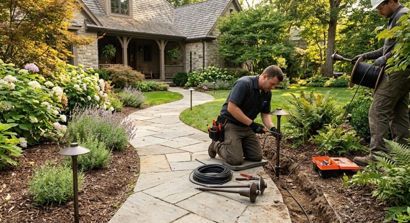 Sidewalk Lighting Installation in Denver, CO